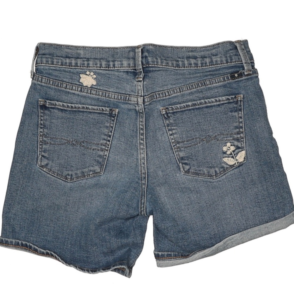 Lucky Brand Embroidered Blue Denim Jean Shorts - Picture 6 of 6